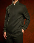Green Pinstripe Trackie Suit