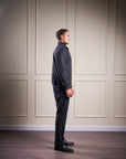 Grey Pinstripe Trackie Suit