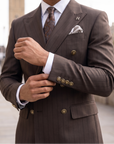 Mocha Pinstripe
