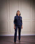 Blue Pinstripe Trackie Suit